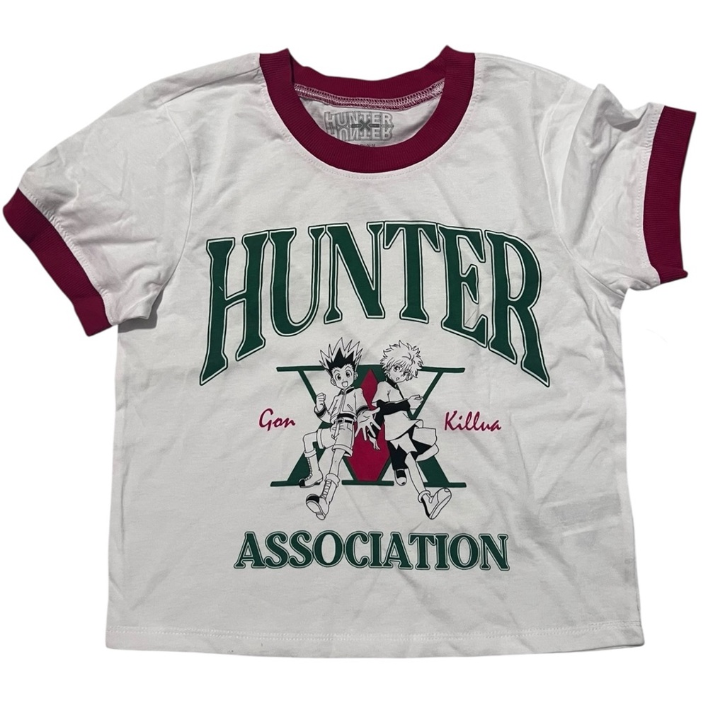 Hunter X Hunter Anime Women's Ringer Crop Tee